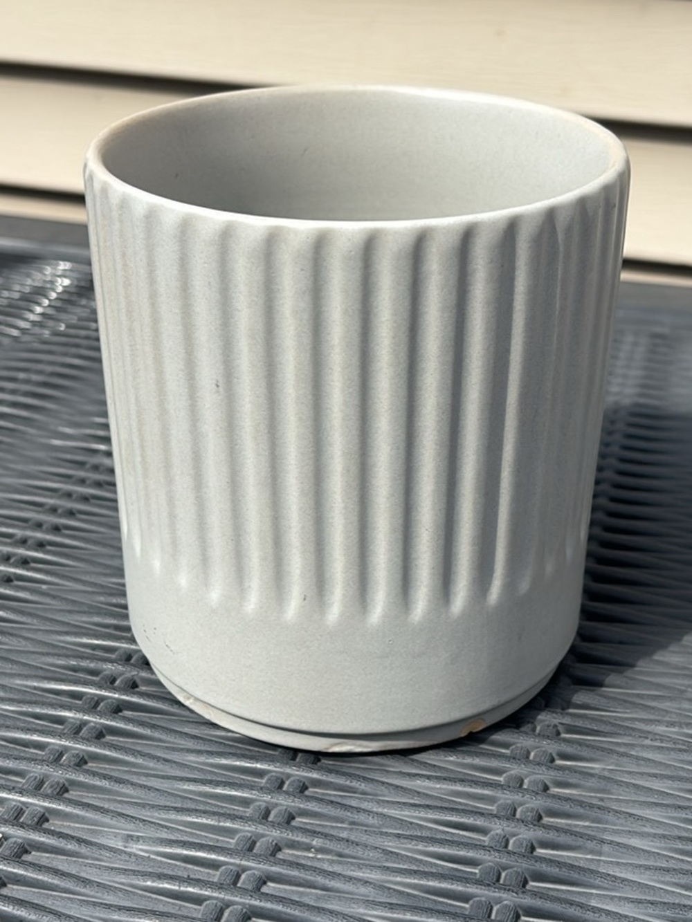 Greige Ceramic Planter Pot